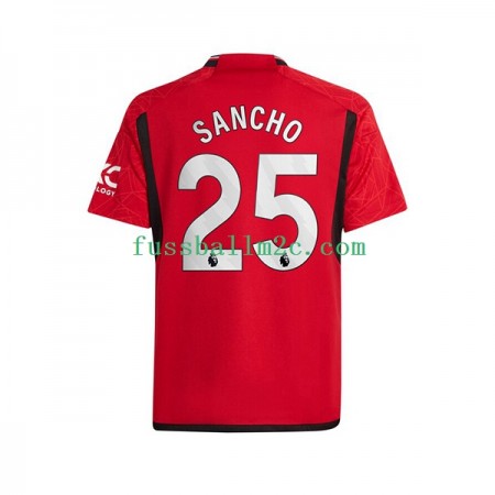 Fußballtrikots Manchester United Sancho 25 Heim Trikotsatz 2023-2024